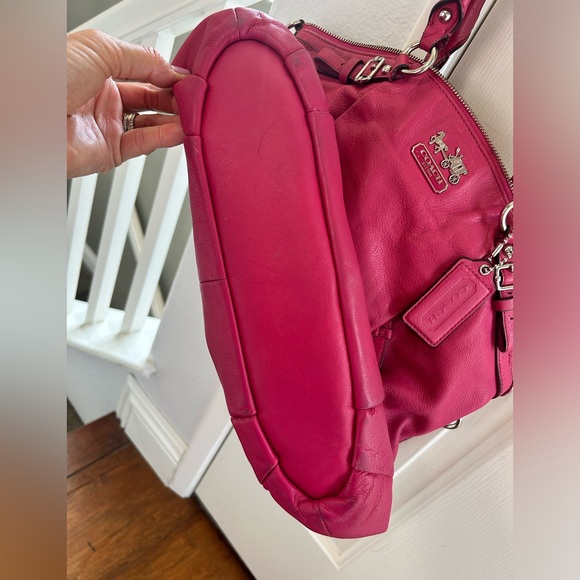 Fuchsia Coach Lindsey bag - Picture 2 of 10